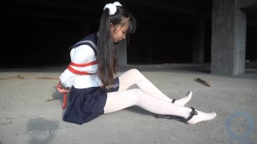 【Annie】舞蹈生小慧现役女高JK水手服白丝红绳紧缚+镣铐行走体验ing