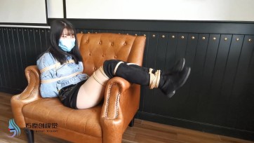 【JS】琳洛 肉丝黑靴 自缚挣扎