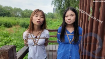 【龙飞绳艺】两个女的激动的亲亲 缚爱 -问答亲亲